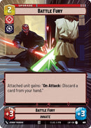 Image for Battle Fury (Hyperspace Foil) (879) (Legends of the Force) - Star Wars: Unlimited
