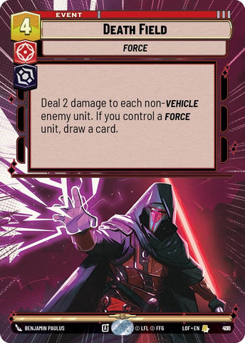 Image for Death Field (Hyperspace Foil) (881) (Legends of the Force) - Star Wars: Unlimited