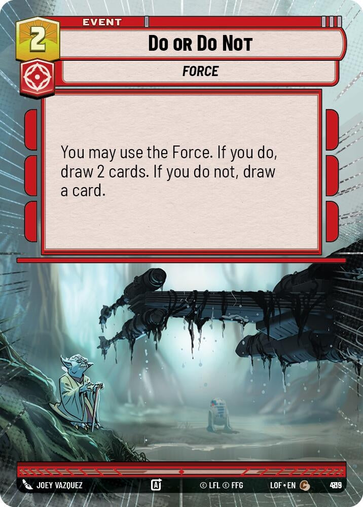 Image for Do or Do Not (Hyperspace Foil) (915) (Legends of the Force) - Star Wars: Unlimited