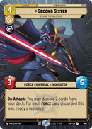 Image for Second Sister - Seeking the Holocron (Hyperspace Foil) (924) (Legends of the Force) - Star Wars: Unlimited