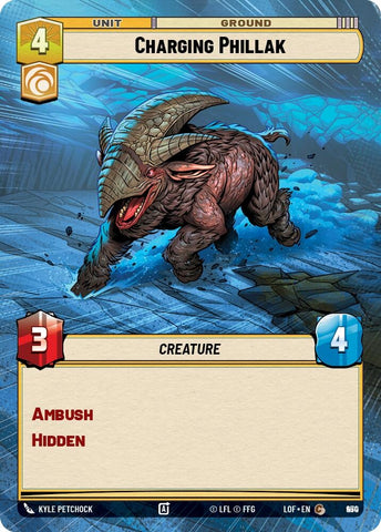 Image for Charging Phillak (Hyperspace Foil) (950) (Legends of the Force) - Star Wars: Unlimited