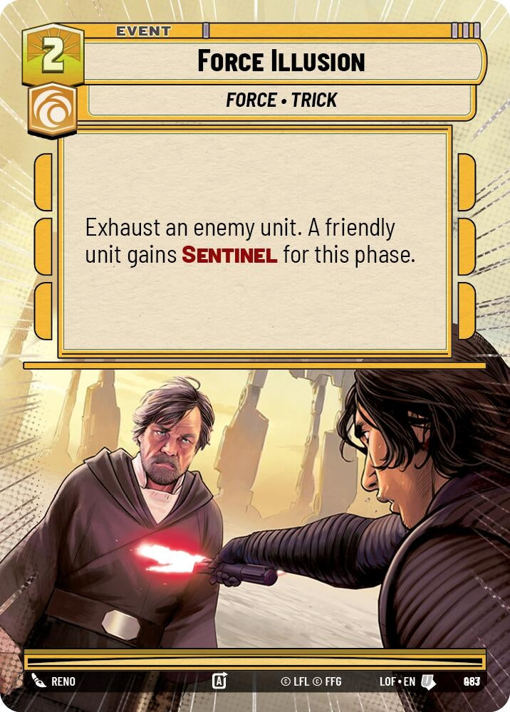 Image for Force Illusion (Hyperspace Foil) (963) (Legends of the Force) - Star Wars: Unlimited
