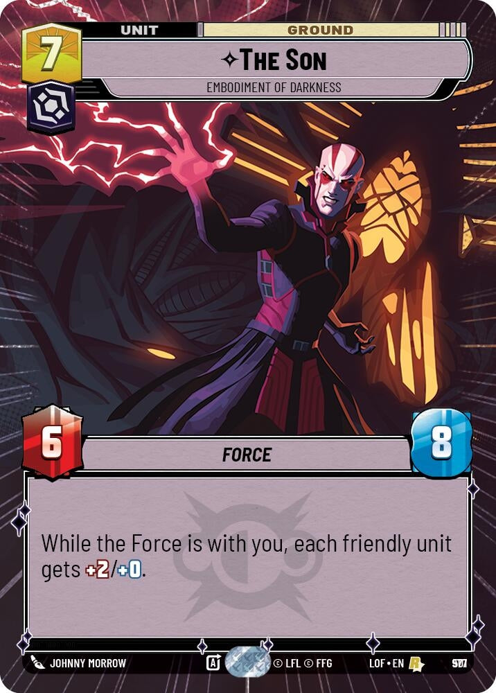 Image for The Son - Embodiment of Darkness (Hyperspace Foil) (977) (Legends of the Force) - Star Wars: Unlimited
