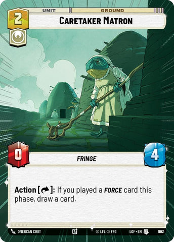 Image for Caretaker Matron (Hyperspace Foil) (983) (Legends of the Force) - Star Wars: Unlimited