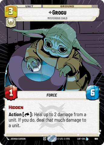 Image for Grogu - Mysterious Child (Hyperspace Foil) (986) (Legends of the Force) - Star Wars: Unlimited