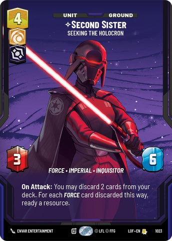 Image for Second Sister - Seeking the Holocron (Prestige) (1023) (Legends of the Force) - Star Wars: Unlimited