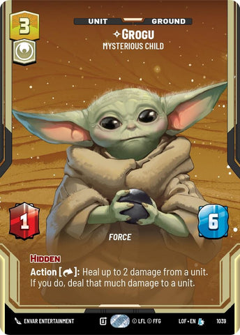 Image for Grogu - Mysterious Child (Prestige) (1039) (Legends of the Force) - Star Wars: Unlimited