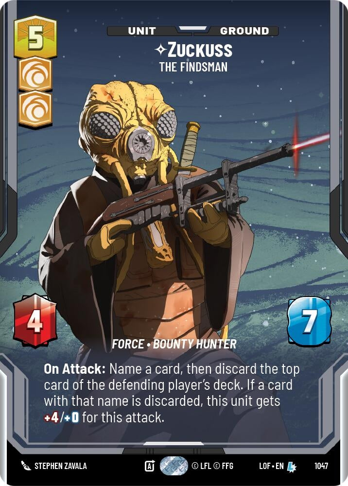 Image for Zuckuss - The Findsman (Prestige) (1047) (Legends of the Force) - Star Wars: Unlimited