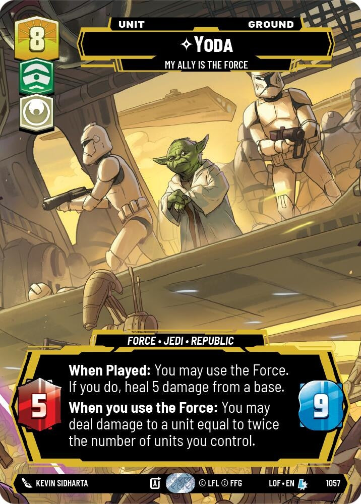 Image for Yoda - My Ally is the Force (Prestige) (1057) (Legends of the Force) - Star Wars: Unlimited
