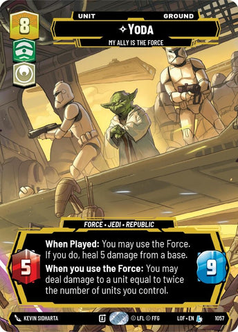Image for Yoda - My Ally is the Force (Prestige) (1057) (Legends of the Force) - Star Wars: Unlimited