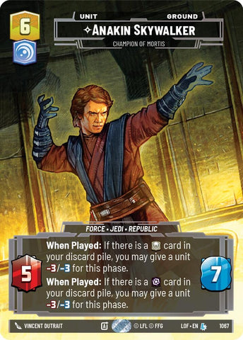 Image for Anakin Skywalker - Champion of Mortis (Prestige) (1067) (Legends of the Force) - Star Wars: Unlimited