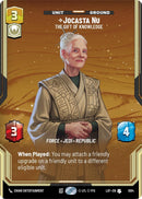 Image for Jocasta Nu - The Gift of Knowledge (Prestige Foil) (1084) (Legends of the Force) - Star Wars: Unlimited