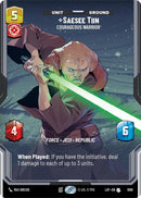 Image for Saesee Tiin - Courageous Warrior (Prestige Foil) (1090) (Legends of the Force) - Star Wars: Unlimited