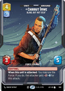 Image for Chirrut Imwe - Blind, but not Deaf (Prestige Foil) (1092) (Legends of the Force) - Star Wars: Unlimited