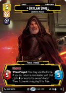 Image for Baylan Skoll - Enigmatic Master (Prestige Foil) (1111) (Legends of the Force) - Star Wars: Unlimited
