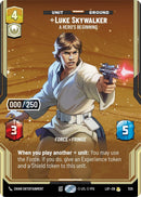 Image for Luke Skywalker - A Hero's Beginning (Serialized) (1125) (Legends of the Force) - Star Wars: Unlimited