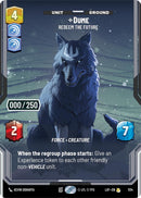 Image for Dume - Redeem the Future (Serialized) (1134) (Legends of the Force) - Star Wars: Unlimited
