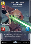 Image for Saesee Tiin - Courageous Warrior (Serialized) (1136) (Legends of the Force) - Star Wars: Unlimited