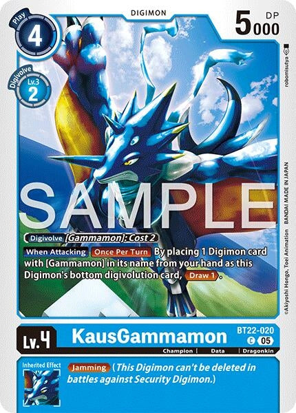 Image for KausGammamon (BT22-020 C) - Digimon Card Game