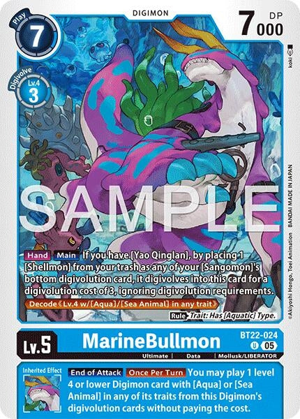 Image for MarineBullmon (BT22-024 U) - Digimon Card Game