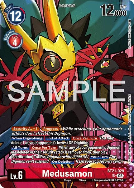 Image for Medusamon (Digimon Liberator Debuggers Set) (BT21-029 SR) (World Convergence) (BT-21) - Digimon Card Game