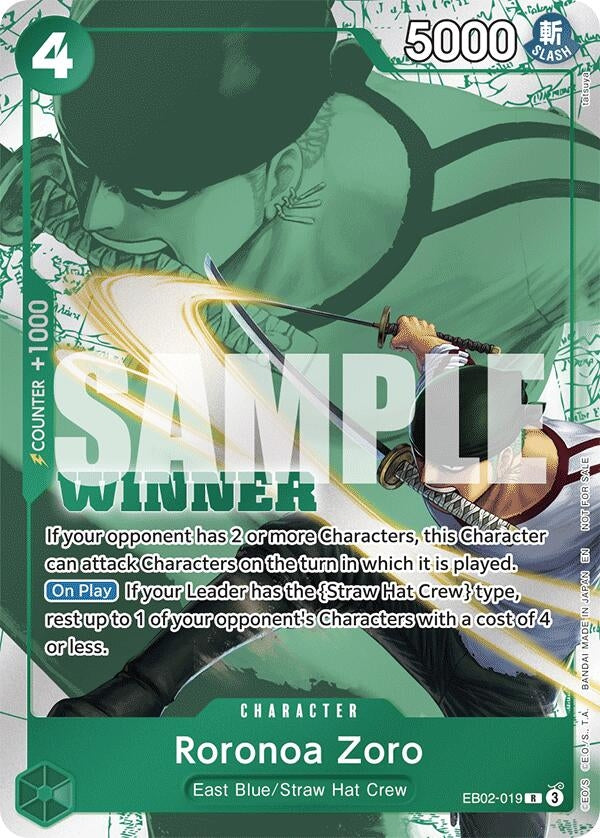 Image for Roronoa Zoro (Winner Pack 2025 Vol. 3) (EB02-019) (One Piece Promotion Cards) - One Piece Card Game