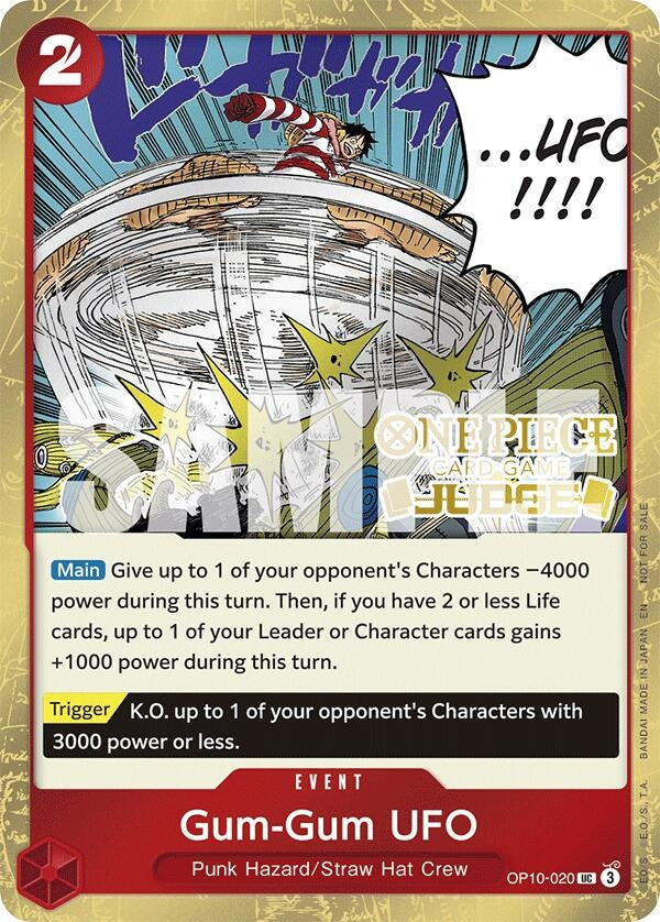 Image for Gum-Gum UFO (Judge Pack Vol. 6) (OP10-020) (One Piece Promotion Cards) - One Piece Card Game