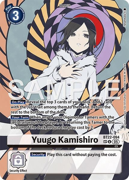 Image for Yuugo Kamishiro (SP) (BT22-094 U) - Digimon Card Game