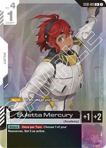 Image for Suletta Mercury (C+) (ST01-011) (Starter Deck 01: Heroic Beginnings) - Gundam Card Game