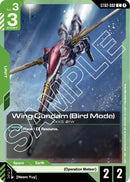 Image for Wing Gundam (Bird Mode) (ST02-002) (Starter Deck 02: Wings of Advance) - Gundam Card Game