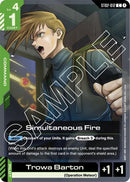 Image for Simultaneous Fire (ST02-012) (Starter Deck 02: Wings of Advance) - Gundam Card Game