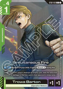 Image for Simultaneous Fire (C+) (ST02-012) (Starter Deck 02: Wings of Advance) - Gundam Card Game