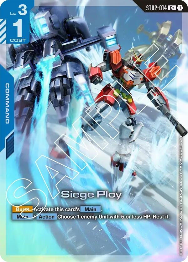 Image for Siege Ploy (C+) (ST02-014) (Starter Deck 02: Wings of Advance) - Gundam Card Game