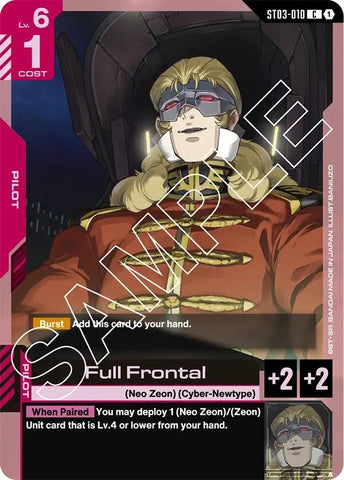 Image for Full Frontal (ST03-010) (Starter Deck 03: Zeon's Rush) - Gundam Card Game