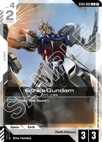 Image for Strike Gundam (ST04-002) (Starter Deck 04: SEED Strike) - Gundam Card Game