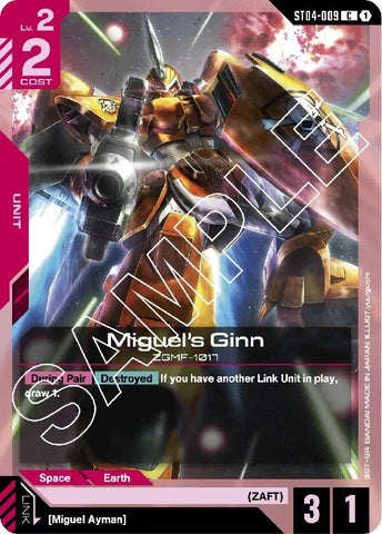 Image for Miguel's Ginn (ST04-009) (Starter Deck 04: SEED Strike) - Gundam Card Game