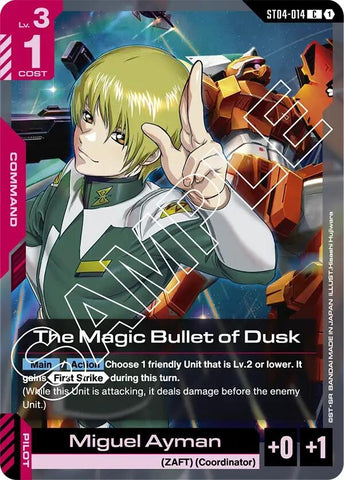Image for The Magic Bullet of Dusk (ST04-014) (Starter Deck 04: SEED Strike) - Gundam Card Game