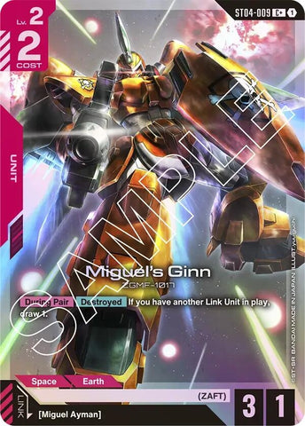 Image for Miguel's Ginn (C+) (ST04-009) (Starter Deck 04: SEED Strike) - Gundam Card Game