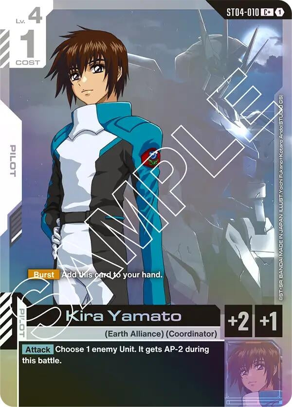 Image for Kira Yamato (C+) (ST04-010) (Starter Deck 04: SEED Strike) - Gundam Card Game