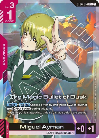 Image for The Magic Bullet of Dusk (C+) (ST04-014) (Starter Deck 04: SEED Strike) - Gundam Card Game