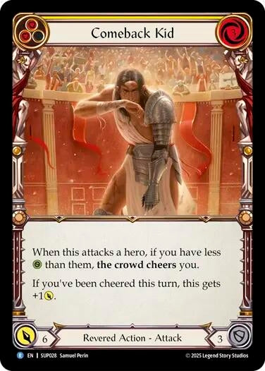Image for Comeback Kid (Yellow) (SUP028) - Flesh and Blood TCG