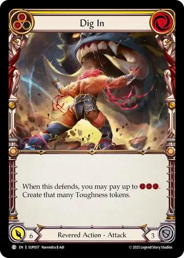 Image for Dig In (Yellow) (SUP037) - Flesh and Blood TCG