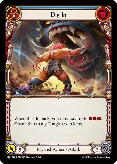 Image for Dig In (Blue) (SUP038) - Flesh and Blood TCG