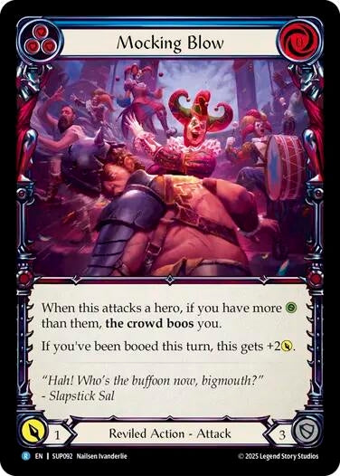 Image for Mocking Blow (Blue) (SUP092) - Flesh and Blood TCG