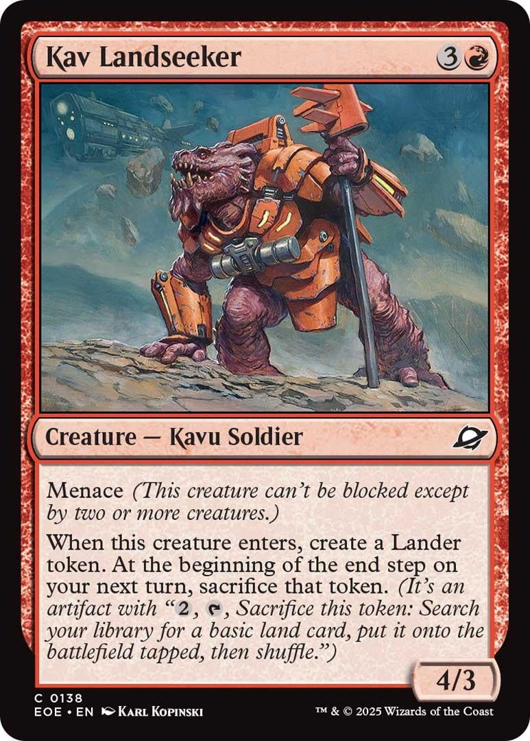 Image for Kav Landseeker (138) (Edge of Eternities) - Magic: The Gathering