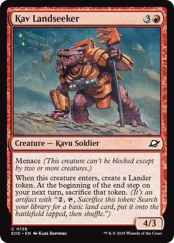 Image for Kav Landseeker (138) (Edge of Eternities) - Magic: The Gathering