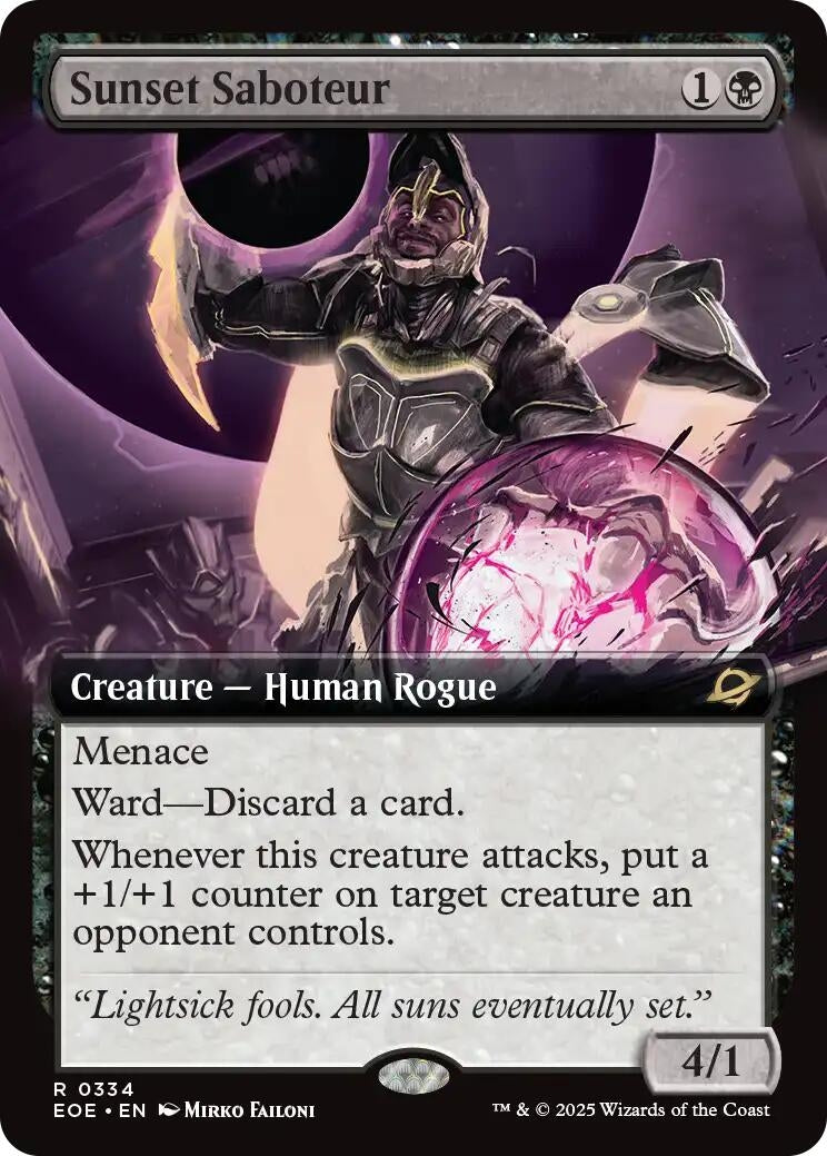 Image for Sunset Saboteur (Extended Art) (334) (Edge of Eternities) - Magic: The Gathering