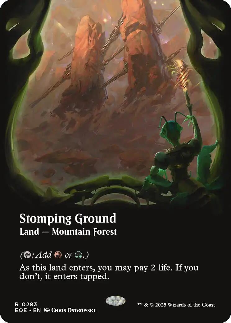 Image for Stomping Ground (Borderless) (283) (Edge of Eternities) - Magic: The Gathering