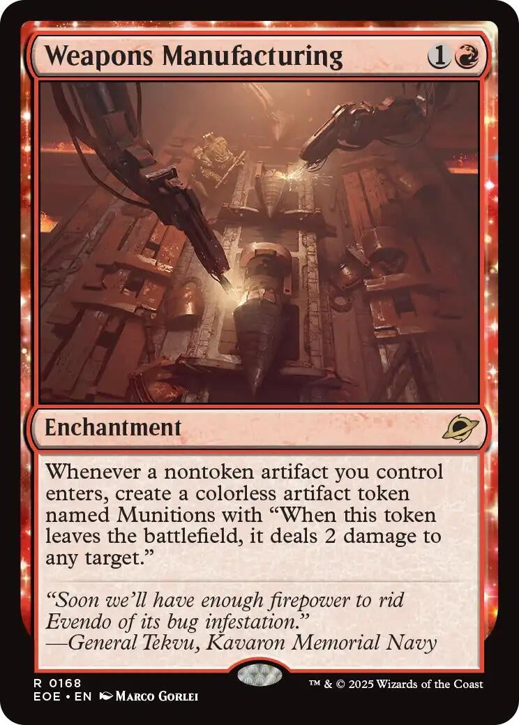 Image for Weapons Manufacturing (168) (Edge of Eternities) - Magic: The Gathering