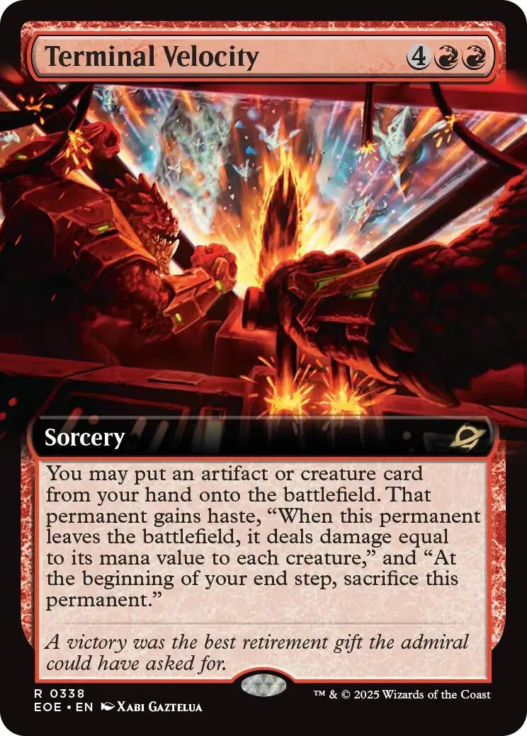 Image for Terminal Velocity (Extended Art) (338) (Edge of Eternities) - Magic: The Gathering